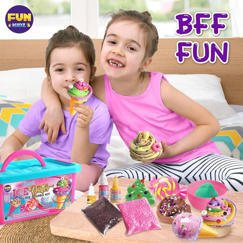 Gift Butter Slime Kit for Girls 10-12, Fun  z Ice Cream Soft Slime Making Kit Ages 8-12   s Slime Toys Ideal Birthday Party Present