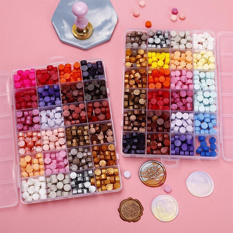 Multi-color Wax Seal (1 Box), Wax Seal Stamps, DIY Seal Wax for Scrapbooking, Journaling, Gift Wrapping, Envelope Sealing