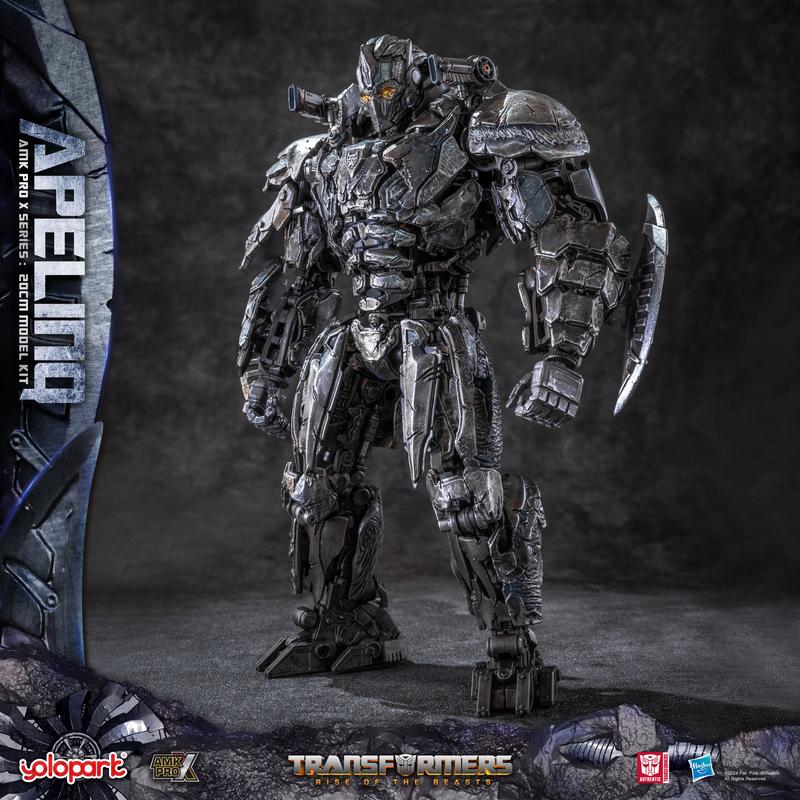 Transformers Rise of the Beasts Apelinq 20cm 7.87 Inch Pre-assembled Model Kit - YOLOPARK AMK PRO X Series, Officially Licensed by Hasbro, Non-Transformable