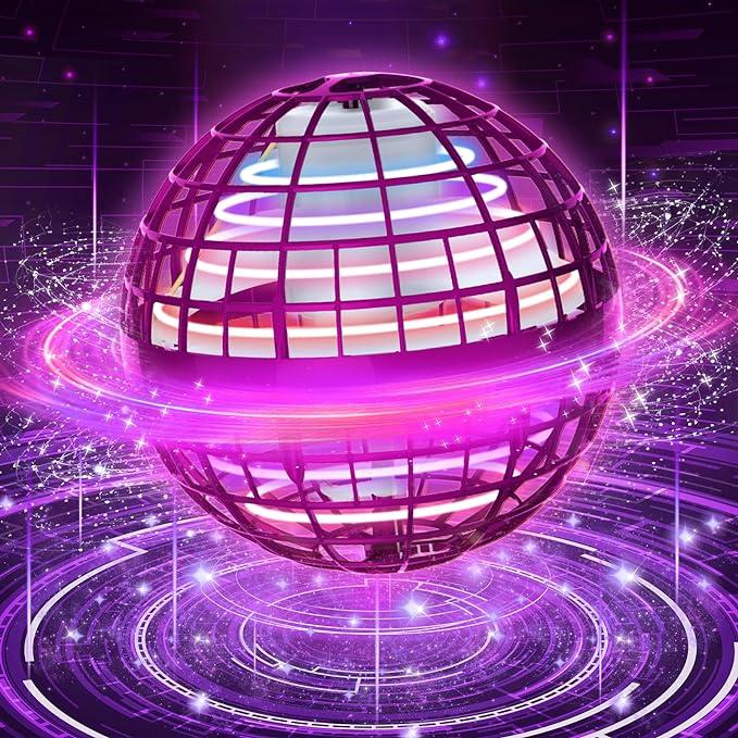 2024 Galaxy Ball,  Upgraded Hand-Controlled Flying Orb Ball Toy for Kids, Boomerang Ball Fly Fidget Spinner, Cosmic Globe 360°Rotating Spinning Hover Ball Indoor Outdoor Flying Spinner Mini