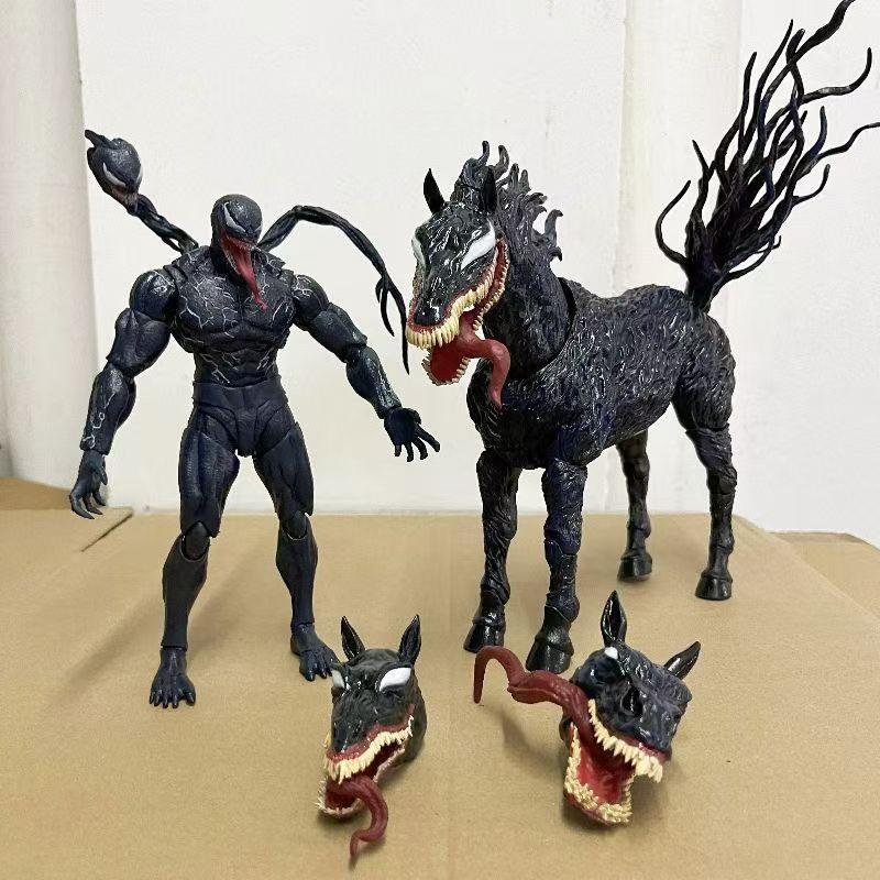 Venom 3: The Last Dance PA Modified Single Movable Horse 3 Heads Sculpture Boxed Model Ornament