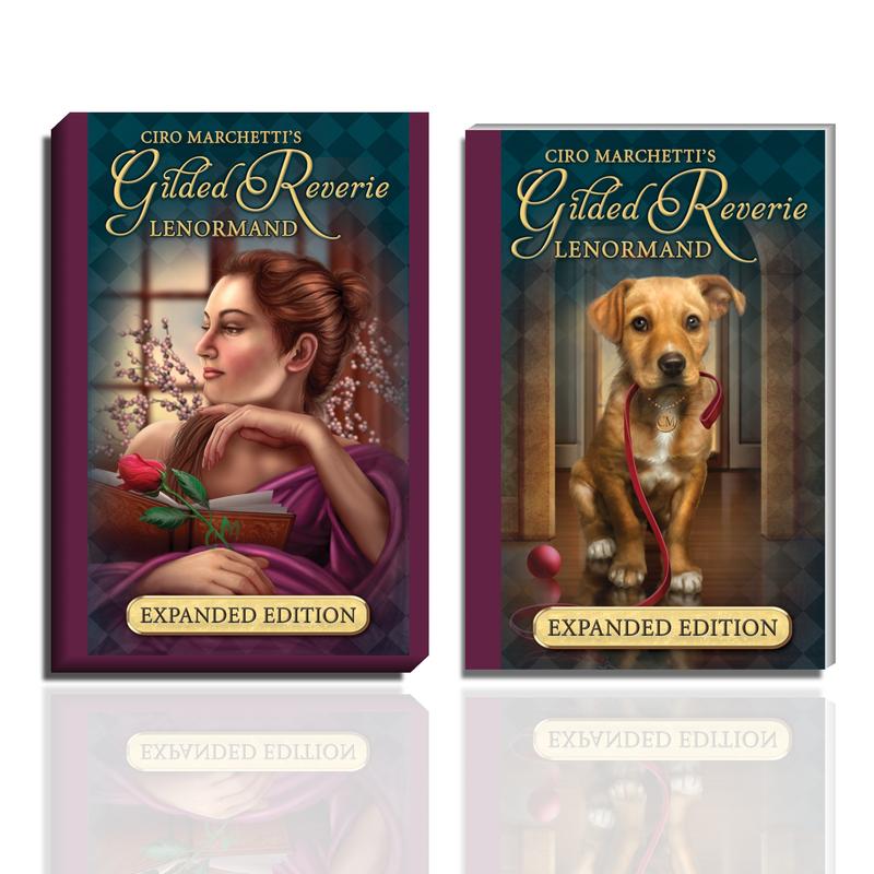 Gilded Reverie Lenormand Expanded Edition: 47 Gilded Cards & Guidebook, divination tool for oracle reading, psychic reading, fortune telling, tarot card deck, oracle card deck