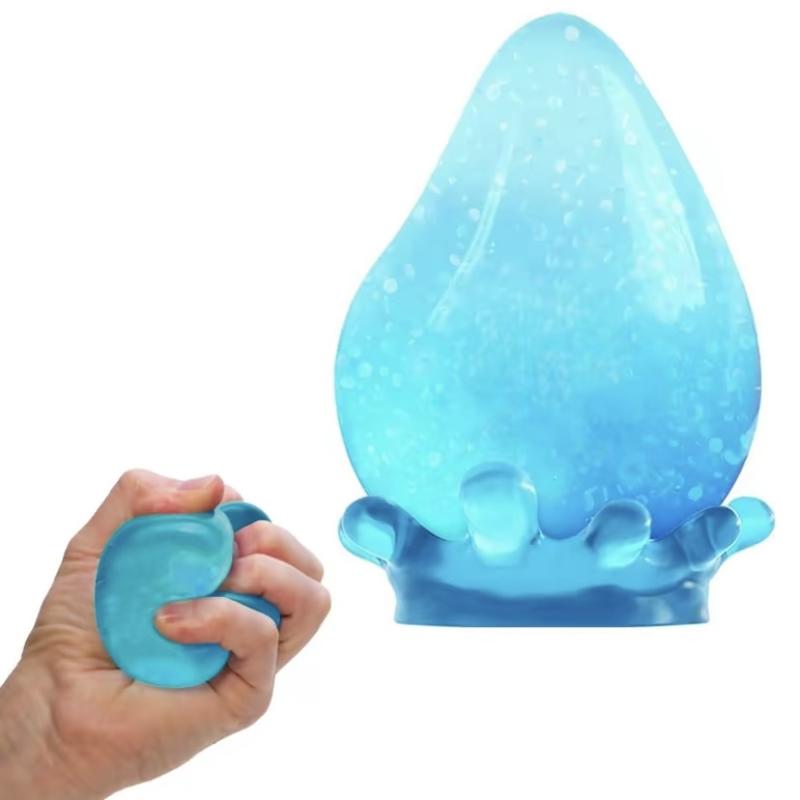 Nee Doh Nice Cube Stress Ball, 3D Square Squishable with Soothing Gel, Ice Cube Stress Ball Fidget Toy