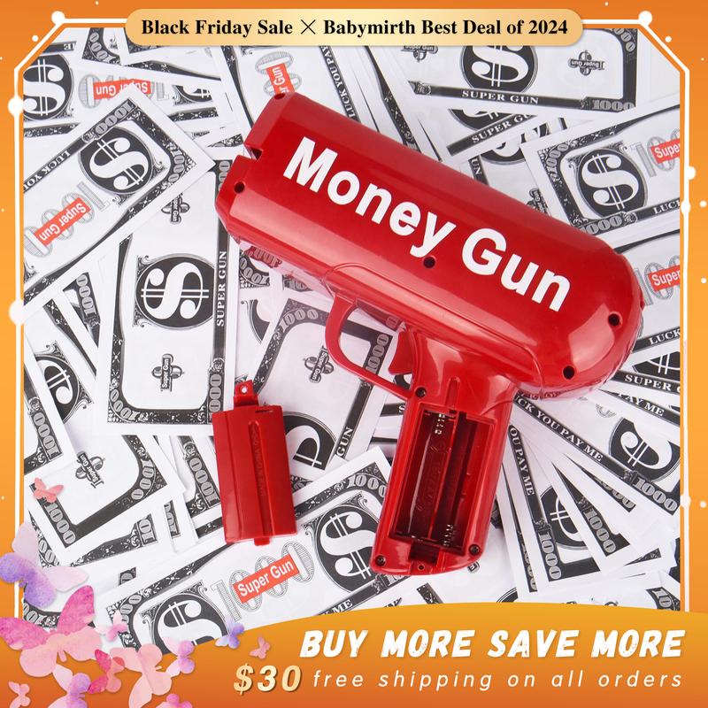 Cash Shooter with 100 Pcs Props, in Christmas &Festival Party for Children and Adults