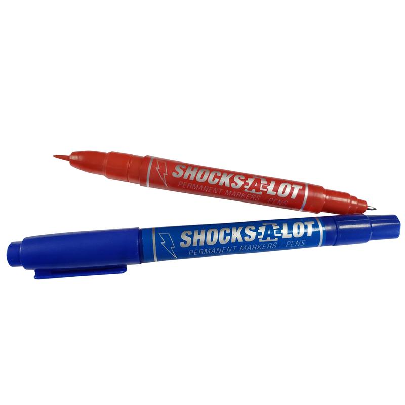 Laughing Smith Shocking Prank Kit 1 x Shock Pen, 2 x Shock Markers and 1x Shock Gum - Trick Your Friends and Family - Hilarious Electric Shock Game and Prank Stuff - Funny Shocker Gag Toys