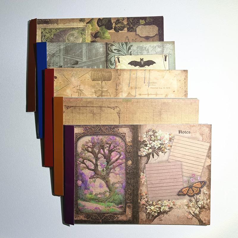 Vintage Scrapbook Paper, 40 Sheets pack Material Paper, DIY Decorative Paper for Scrapbooking, Journaling, Gift Wrapping, Student Crafts