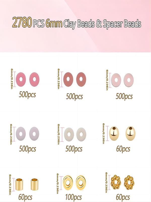 24-grid Polymer Clay Bead, Random Color Bracelet Bead for Women & Girls, Simple Diy Jewelry Making Accessories for Necklace & Earring & Bracelet for Daily Use