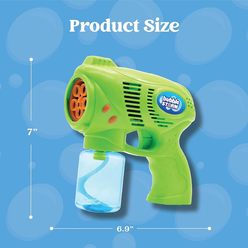  2 Kids Bubble Gun with 2 Bottles Bubble Refill Solution, Bubble Guns kids 4-8, Bubble Machine Gun for Toddlers 1-3, Bubble Gun Blaster Party Favors, Summer Toy, Outdoors, Easter, Birthday Gift