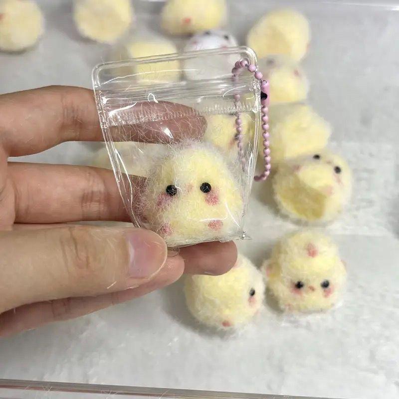 Little Chicken Pinch Music Decoration Gift for Best Friends Baby Pendant Slow Rebound Stress Relieving Toy