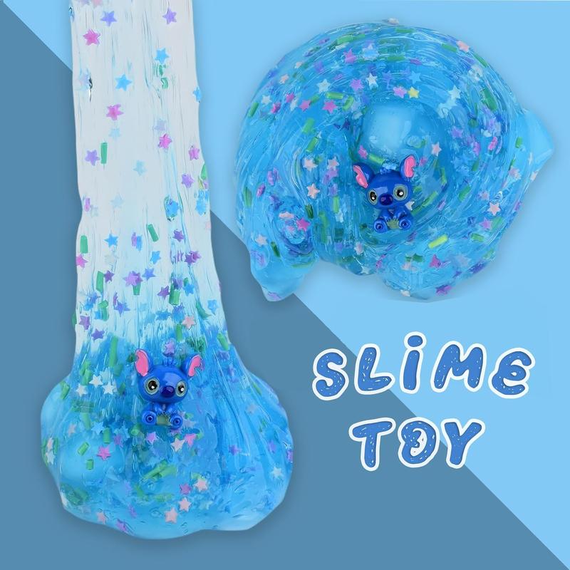 2 Pack Jelly Cubes Crunchy Slime, Clear Slime for Boys Girls, Jelly Cube Slime Set, Non-stick Water Slime Stress Relief Toys, Suitable for Kids Party Gifts,