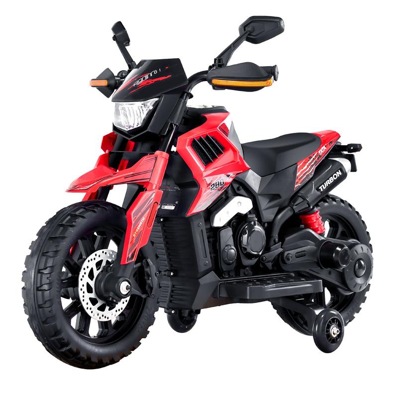 Kids Ride on Motorcycle 12V Electric Motorbike with LED for Kids Aged 3+