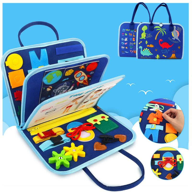 25-In-1 Activities Busy Board-Holiday Gifts - Birthday Gift Creative Gift Fairy Toy Busy Board Holidays and Festivals Gift Essentials Student Learning Toys