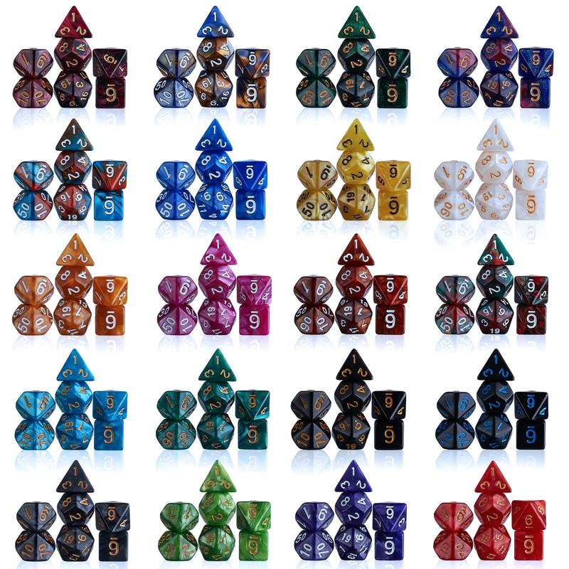 DND Dice Sets - 26 X 7 Polyhedral Dice (182count) with a Large Drawstring Bag Great for Dungeons and Dragons, Role Playing Table Game