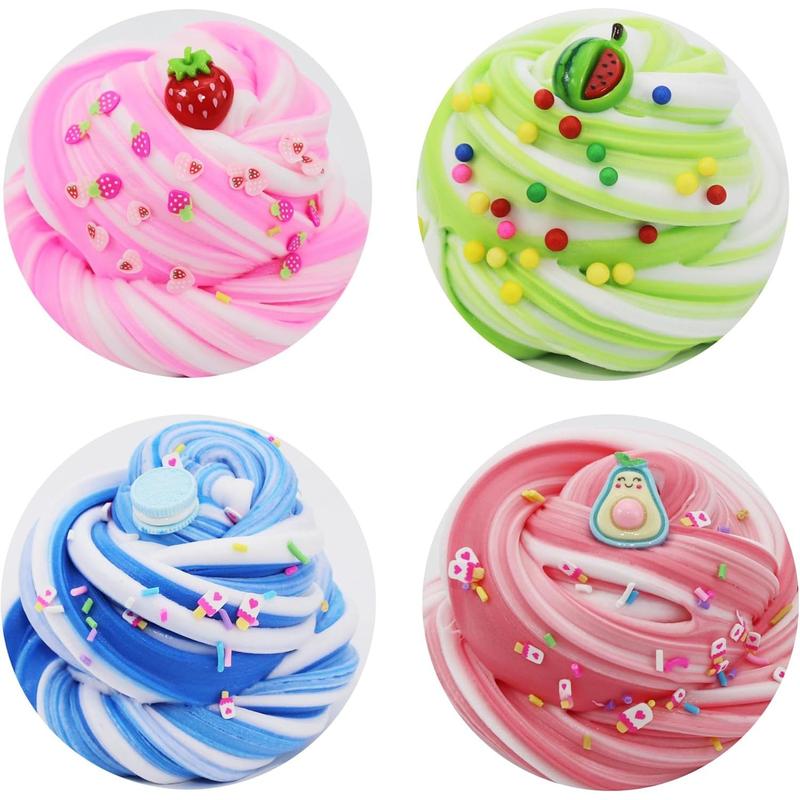 15 Pack Two-Toned Butter Slime Kit for Girls,Super Soft and Non-Sticky Toy,DIY Educational Slime Toys for Kids,Party Favor for Kids Girls & Boys