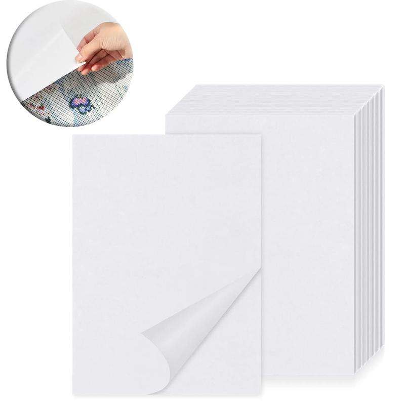Diamond Art Colorful Painting Dustproof Film (50pcs), Waterproof Anti-Stick Function Dustproof Paper, DIY Diamond Art Decorative Painting Tool Separator Paper, Christmas Gift