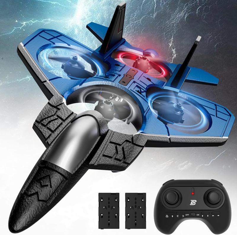 Fighter AirplaneF-22 Raptor Mini Drone Remote Control Jet Plane Stunt Drone for Adults & Kids Toy with Light Gift for Kids Beginner