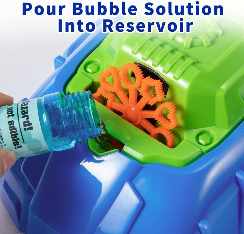 Blue Bubble Lawn Mower Bubble Machine Outdoor Outside Toys Suitable as Christmas gifts, birthday gifts
