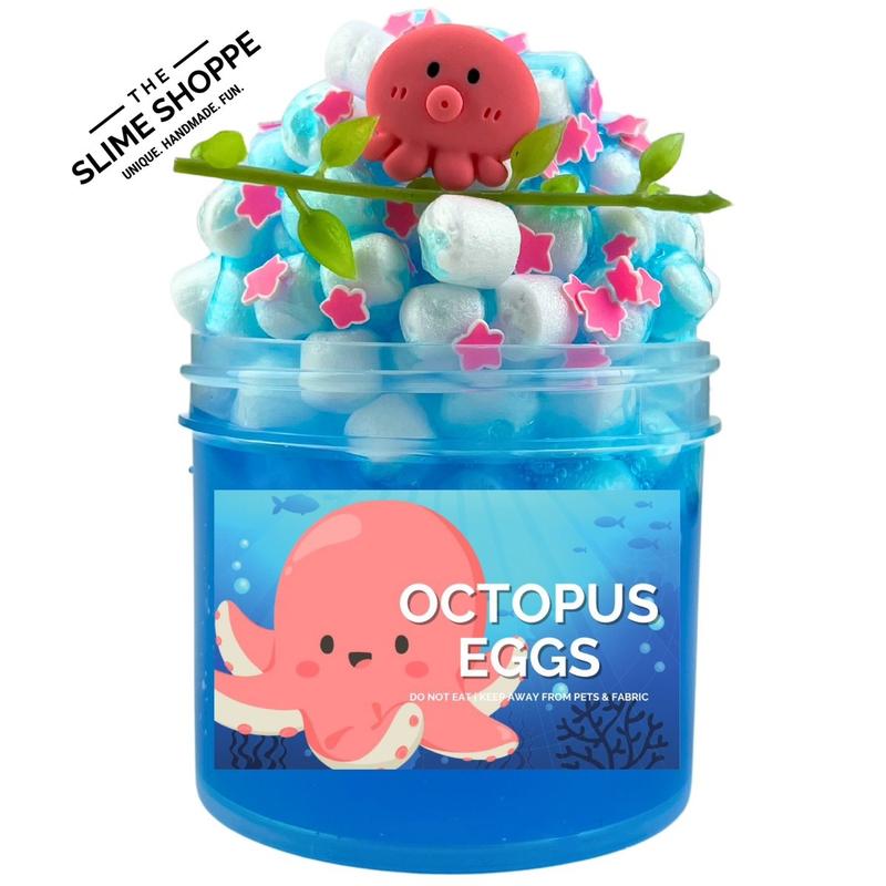 Crunchy Slime | Octopus Eggs DIY