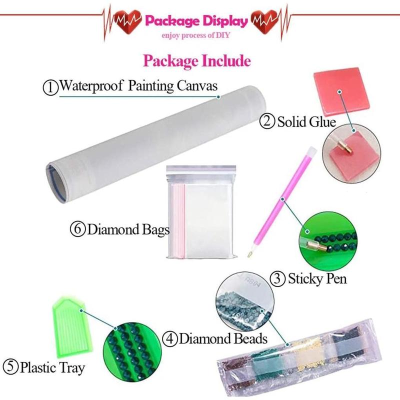 Diamond Painting Kits for Adults, Wolf 5D DIY Diamond Art Kits Full Drill Diamond Dots for Gift Wall Decor and Relaxation Gem Arts 12x16 inch