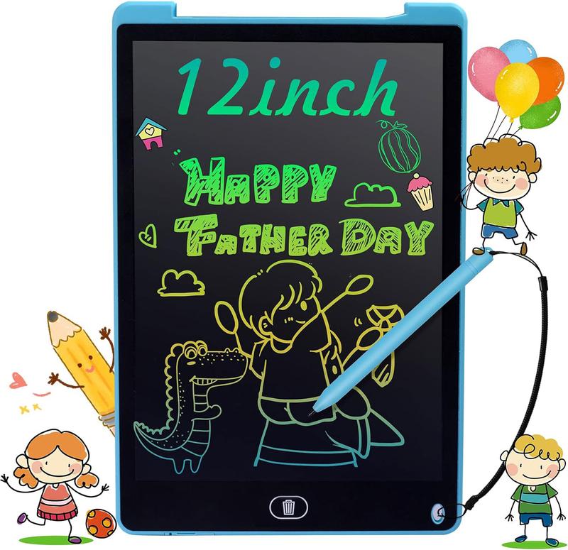 LCD Writing Tablet for Kids 12 Inch, Kids Learning Toys Drawing Pad for Boys Girls, Erasable Doodle Board for Toddlers Travel Essentials, Christmas Birthday Gift for Kids writingtablet