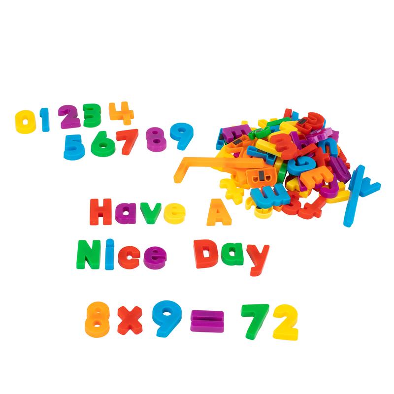 Educational Insights Magnetic Alphabet and Numbers, Set of 99 Uppercase Letters, Lowercase Letters, Numbers & Math Symbols, Ages 4+