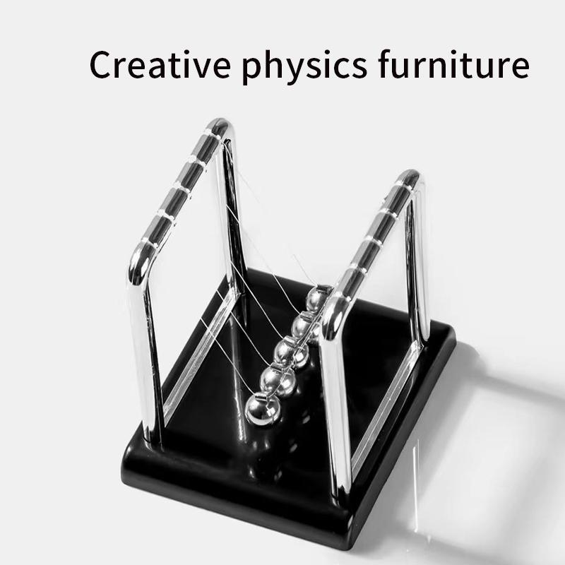 Newton's Cradle, 1 Count Creative Desktop Decoration, Ball Swinging Toy, School Teaching Aid, School Supplies, Gift for Students, Trending Home Decor 2024