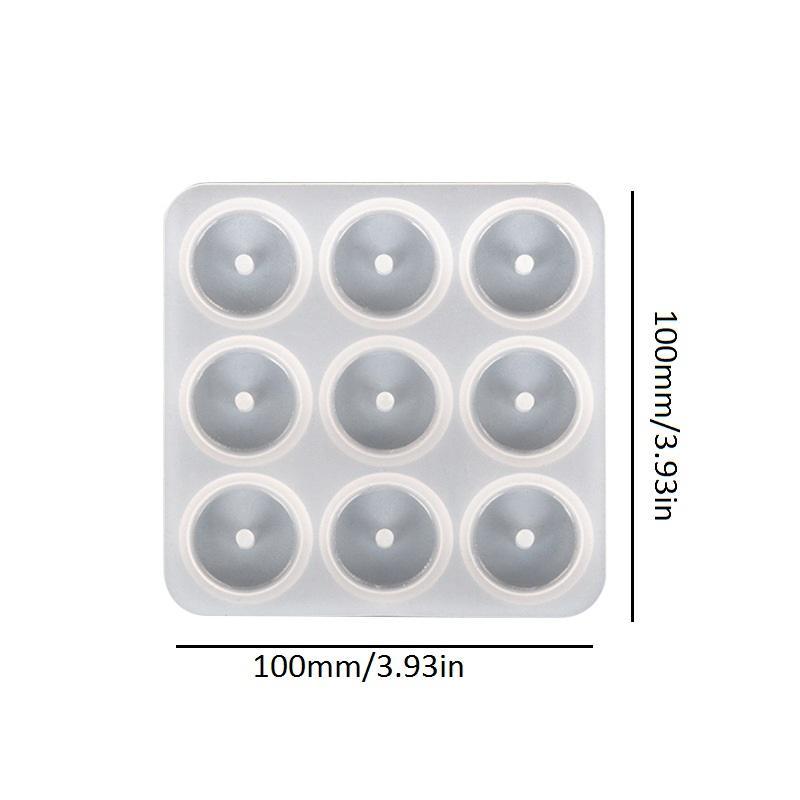 Silicone Mold, DIY Glazed Imitation Jade Peace Buckle Pendant Drop Rubber Mold, Silicone Mold for Candle & Soap Making, Christmas Gift