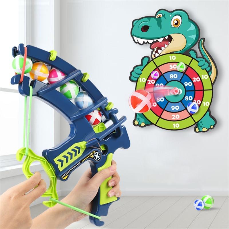 Kids Toys for 3 - 12 Year Old, a Dinosaur-Shaped Dart Board with a Bow and Arrow Set and 12 Sticky Balls, Kids Sports&Outdoor Play Toys, Indoor Outdoor Party Games Outside Toys for Kids Age 8 - 12.