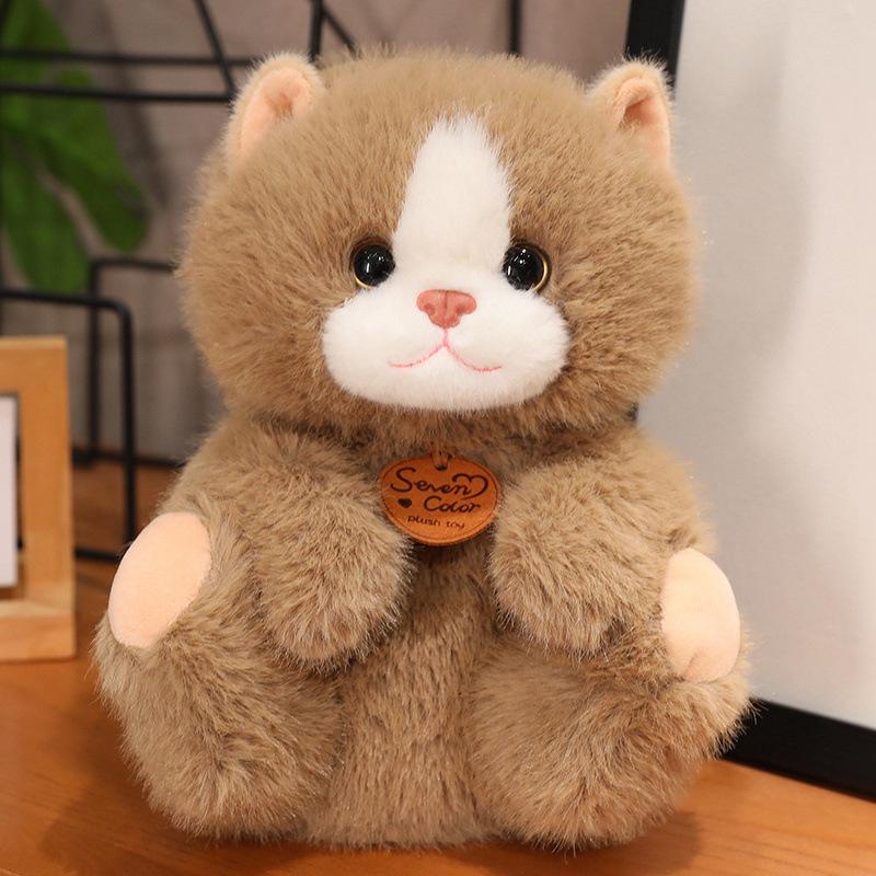 9.45-inch Lazy Sitting Cat Doll Filled With Animal Cat Doll Cartoon Decoration Holiday Gifts&Birthday Gifts&Children's Gifts