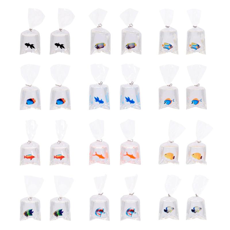 Resin Fish Bag Design Phone Pendant, Cute Fish Bag Design Phone Charm, DIY Crafts Earrings Keychain Necklace Jewelry Making Accessories