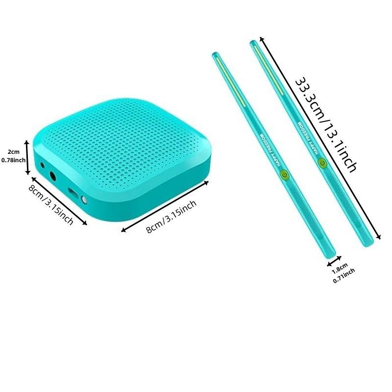 Air Drum Stick & Audio Converter, 1 Set Electronic Drum Stick and Audio Adaptor, Electronic Drum Stick for Beginner, Musical Instrument Accessories for Home Practice, Stocking Fillers Gift