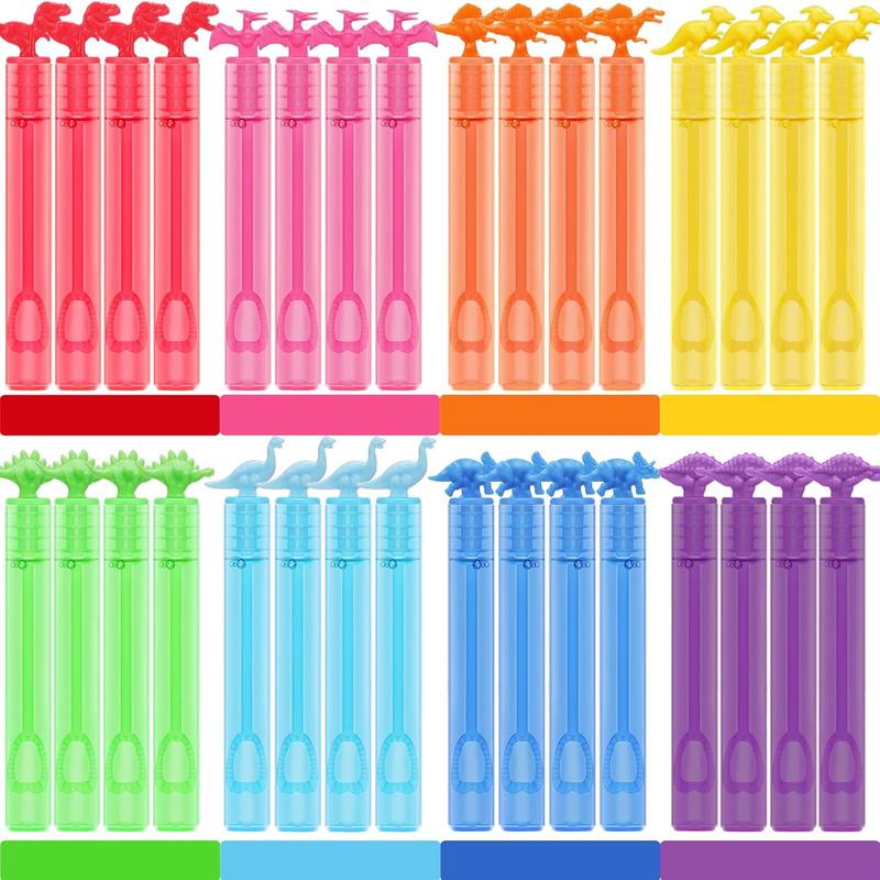 32 Pack Bubble for s Party Favors, 8 Style Mini Bubble Wands with Gift Box, Dinosaur Toys Bulk for Carnival Prizes Goodie Bag Stuffers Supplies, Birthday Bath Time Bubbles Blower Toy for Girl Boy