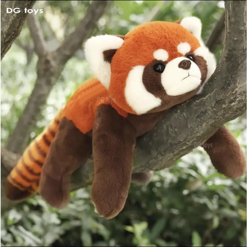 Lifelike Red Panda Stuffed Animals Raccoon Plush Toy Cute Panda Plushie Toy Gift For Kids Girlfriend Birthday Boy Christmas Gift