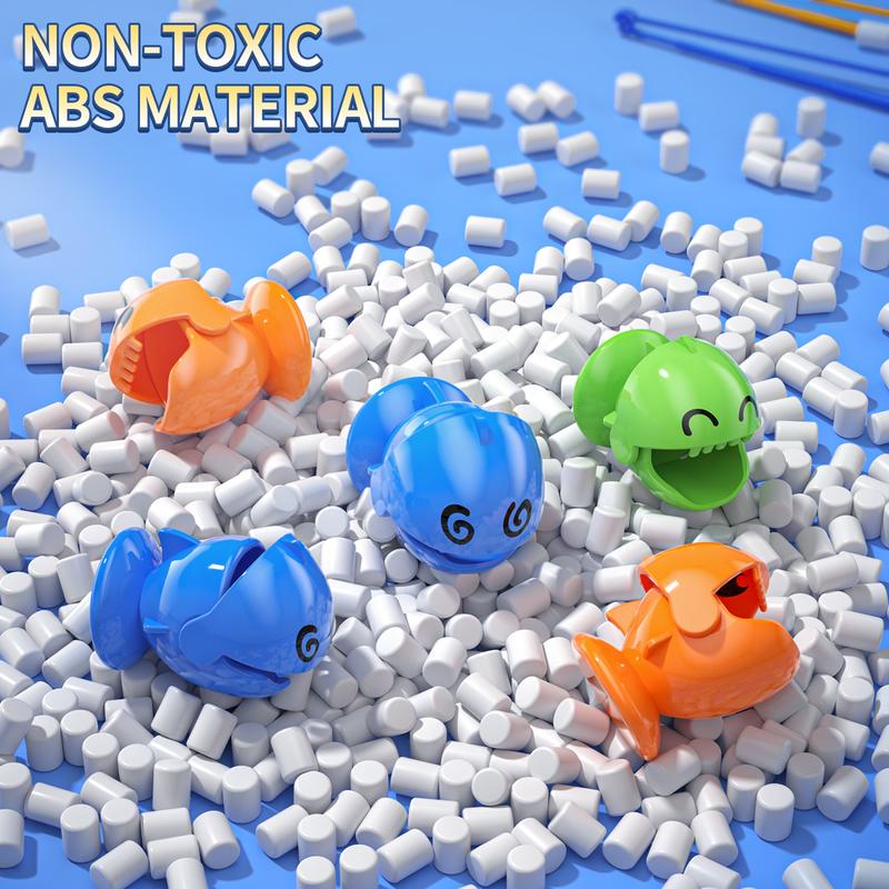 Fishing Games, 24 PCS Magnetic Fishing Game, Travel Party Rotating Board Toys with Sound, Christmas Birthday Gift