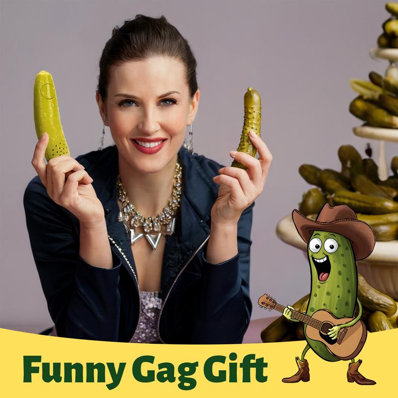 A AIFAMY Yodeling Pickle - Singing Cucumber Toy - Funny Gag Gift Idea for Adults Friends and Family