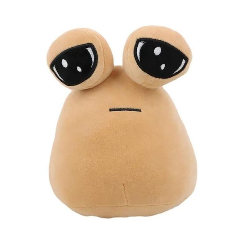 Kawaii Pou Plush Doll My Pet Alien Pou Plush Toy, Emotion Alien Plushie Stuffed Animal Pou Dolls for Boys and Girls