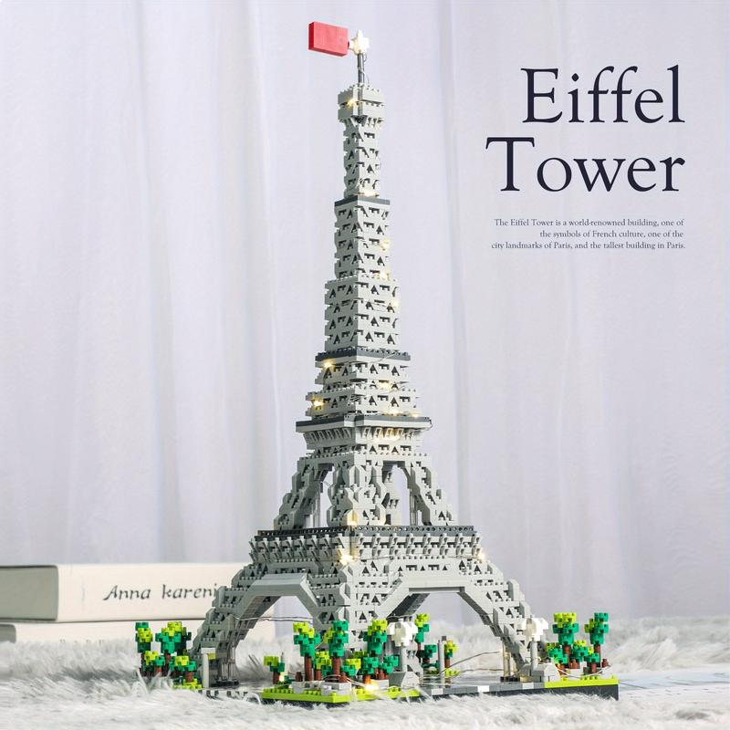 3585PCs Architecture Paris Eiffel Tower Miniature Building Block Set, Linibricks, 3D Educational Toys, Educational Toys to Explore the World, Building Block Set Gift Set