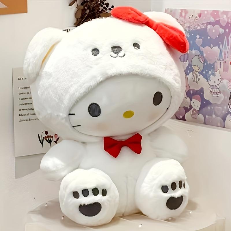 Sanrio Cartoon Anime Figure Cinnamoroll Hello Kitty Plush Toy Doll Anime Kawaii Doll Pendant Collection For Christmas