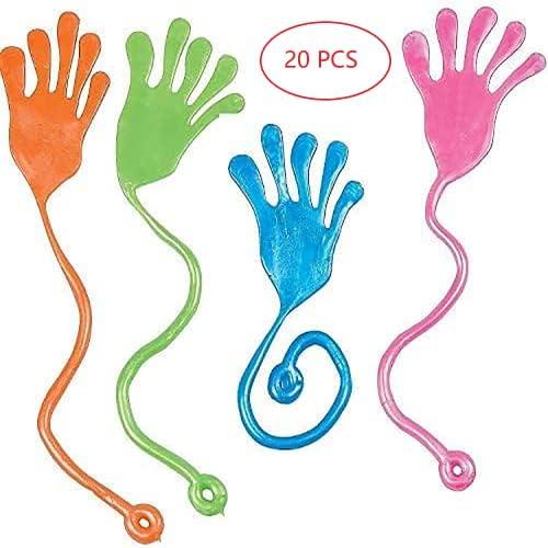 20PCS Sticky Hands, Sticky Finger, Kids' Party Favor Sets.Fun Toys, Party Favors, Wacky Fun Stretchy , Birthday Parties, Toys for Sensory Kids,Christmas Gifts