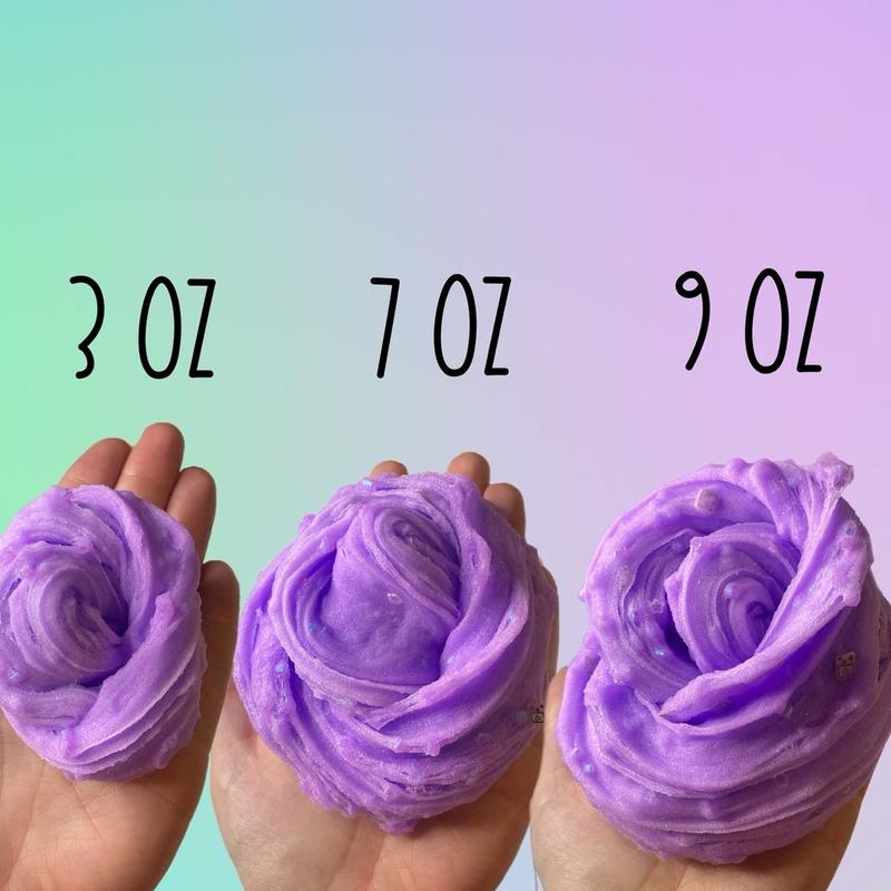 Moon milk slime, thick and glossy slime, jelly cube slime