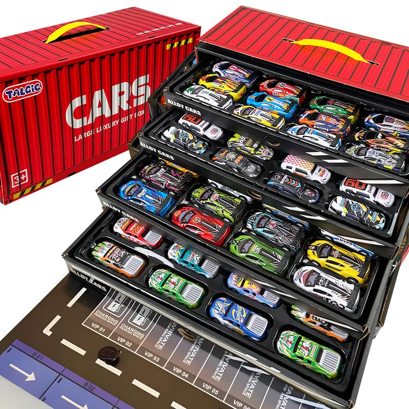 48 PCS Pull back Race Car collection toy for boy and girls, best choice of Christmas gift