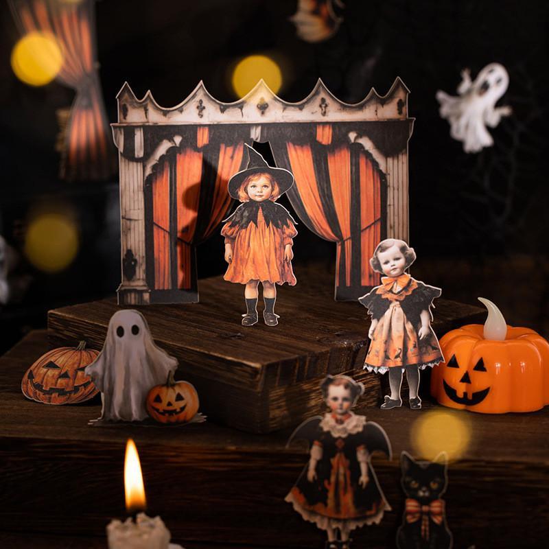Sticker, 25pcs set Vintage Gothic Style Halloween Sticker, DIY Decorative Sticker for Scrapbooking, Journaling, Gift Wrapping