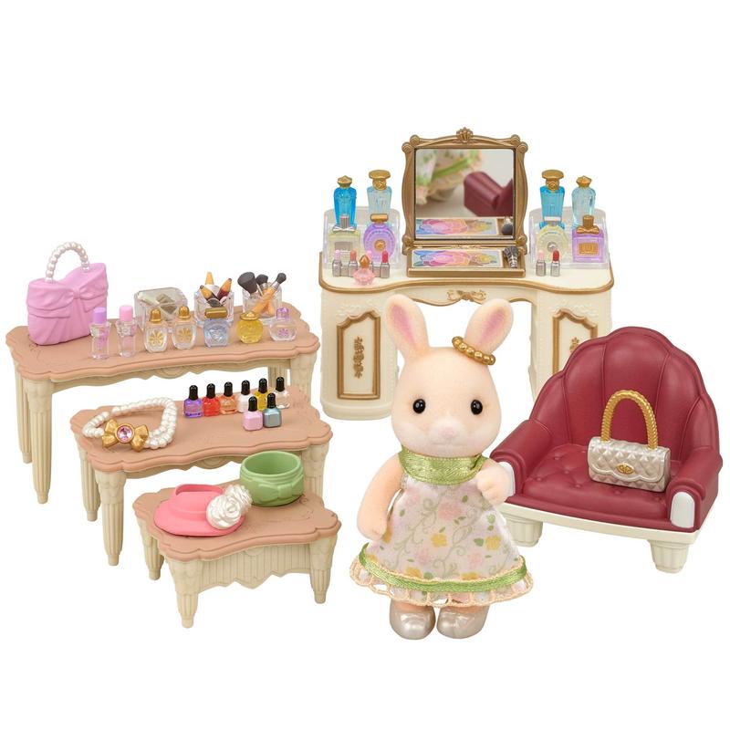 Calico Critters Beauty Boutique Playset, Dollhouse Playset with 1 Figure and Accessories, Online Exclusive