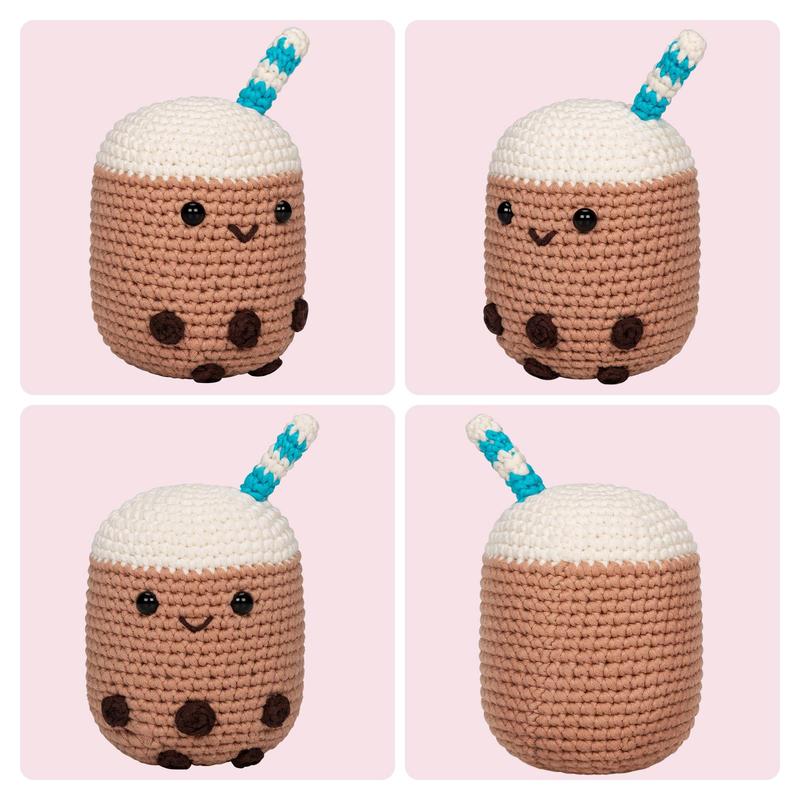 Mewaii DIY Crochet Kit for Beginners, 1 Set Complete DIY Kit Animals for Adults & Teens, DIY Handmade Knitting Supplies, Lovely Gift for Birthday [Package List As Picture Shown]