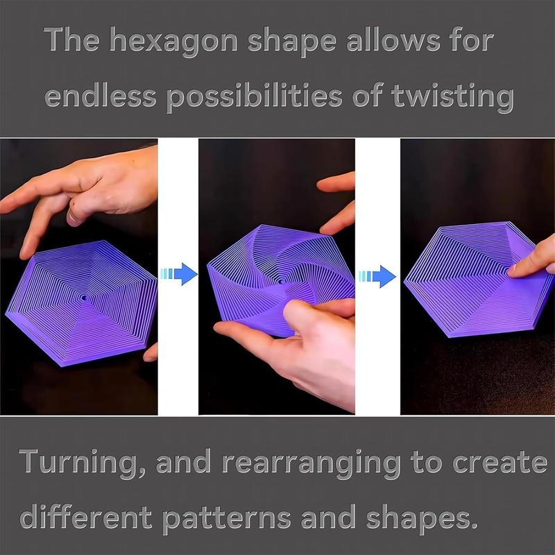 3D Printed Geometric Office Desktop Ornaments, 1 Count Fidget Sensory Desk Toy, Infinity Cube Fidget Kinetic Toys for Home Office Room Decor