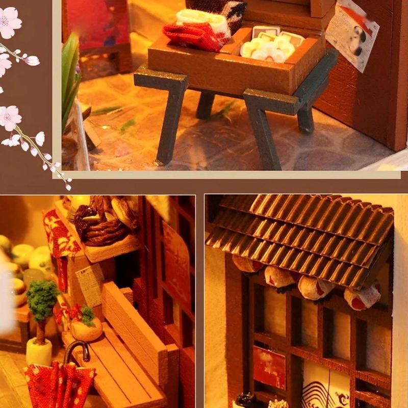DIY House Design Bookcase, 3D Wooden Bookcase, Book Decorative Ornament, Home Decoration Craft