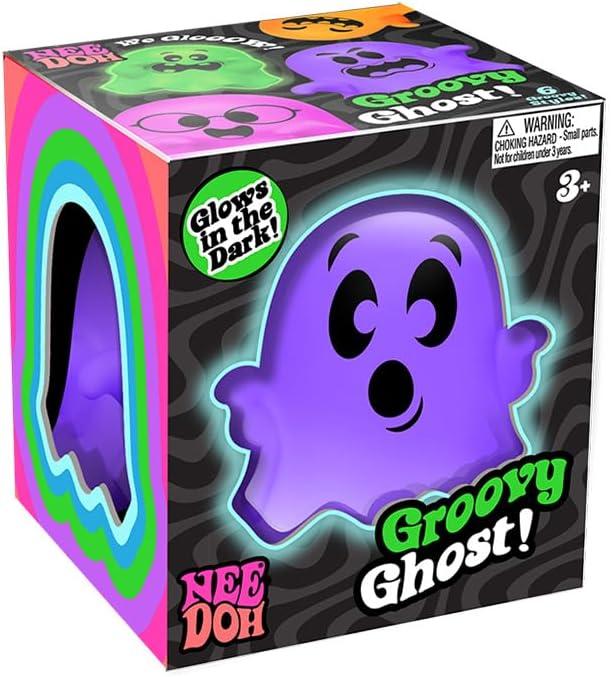 Schylling NeeDoh Glowy Ghost - Halloween Squeeze Toy - 3