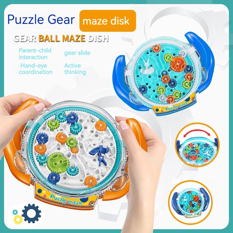 Hard Challenge. Labyrinth Game Marble Maze with Two Steel Marbles Mind Puzzles Maze Ball Puzzle  Gifts  3D Maze Puzzle   Brain Teasers Gravity Ball Game